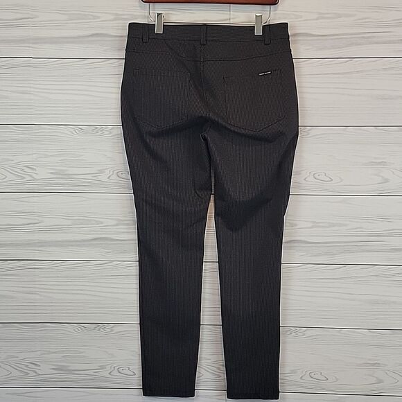 DKNY Gray Houndstooth Skinny Fit Ankle Pants Womens Size M - Picture 7 of 13
